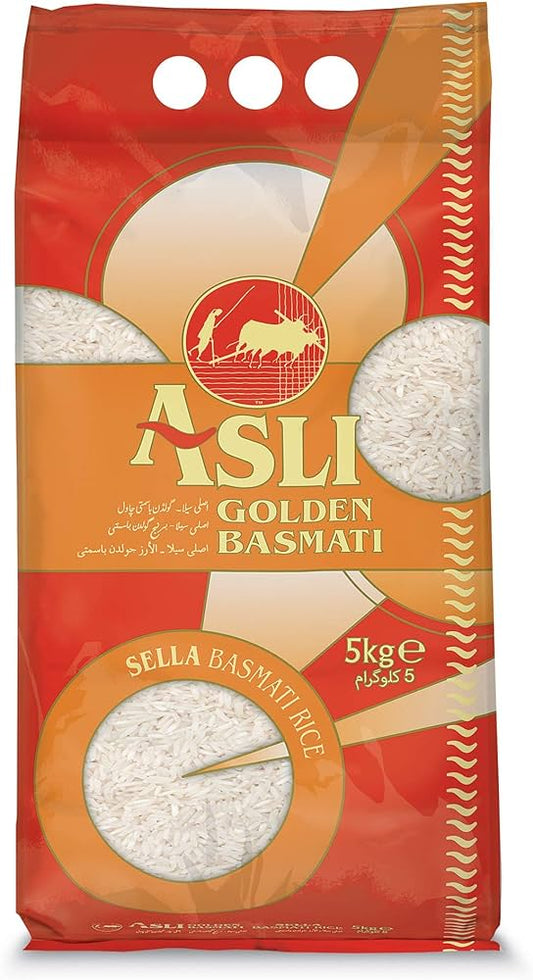 Asli Golden Sella Easy Cook Basmati Rice 5kg