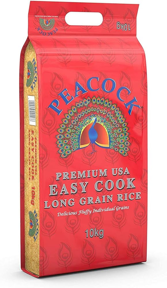 Peacock Premium USA Eassy Cook Long Grain Rice 10kg