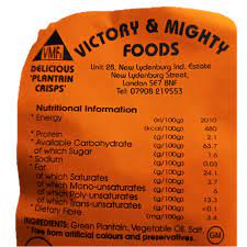 Victory And Mighty Foods Delicious Plantain Crisps 50g